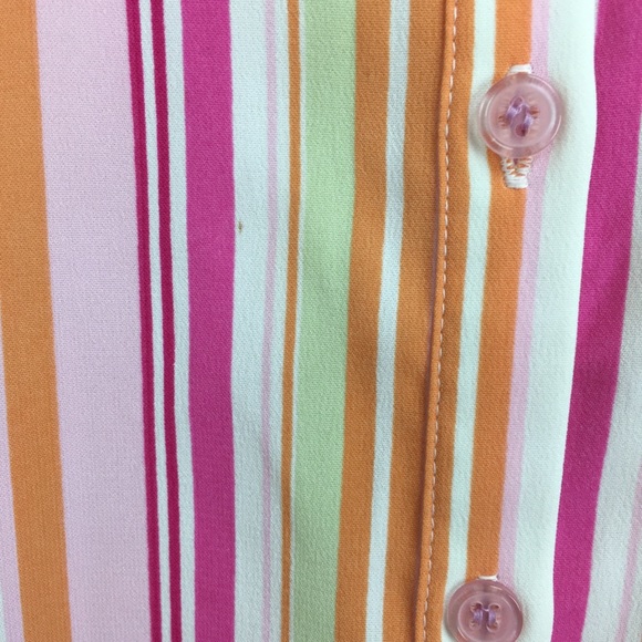 Vintage Robert Louis Fruity Stripes Button Up - Picture 4 of 8